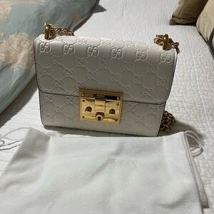 Gucci BRAND USED "Guccissima" Padlock GG
Shoulder Bag